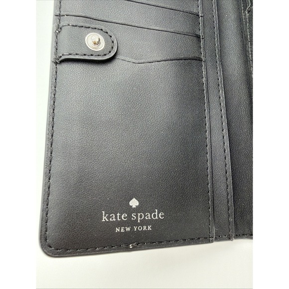 Kate Spade Staci Wallet Colorblock Slim Bifold Nimbus Grey Clutch Organizer - Picture 7 of 14